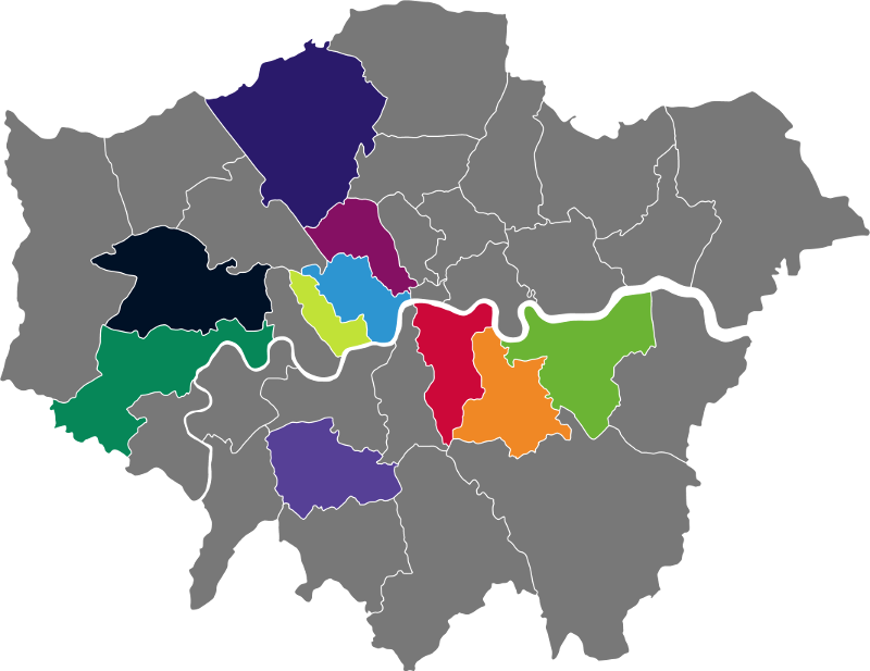 Boroughs Of London Map